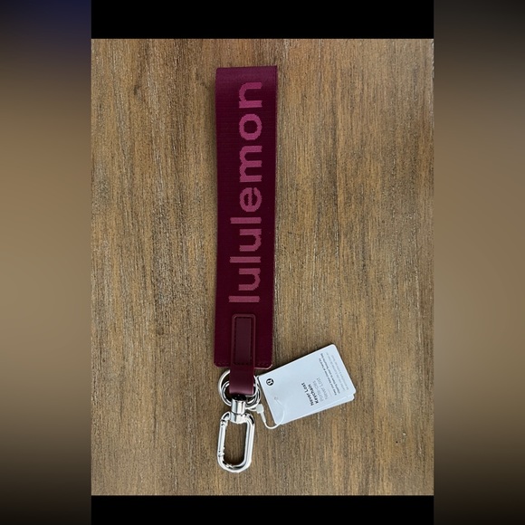lululemon athletica Accessories - Lululemon Never Lost Keychain Wine Berry Sonic Pink